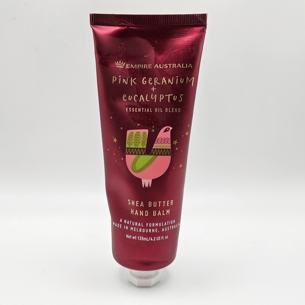 NEW Empire Australia Pink Geranium Eucalyptus Shea Butter Hand Balm 125ML 4.2 OZ
